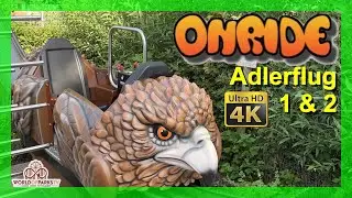 Freizeitpark Lochmühle - Adlerflug 1 + 2 (Onride) Achterbahn - Neuer Sunkid Heege Butterfly Ride POV