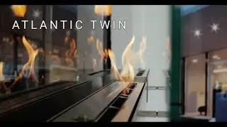 Моделі біокамінів Decoflame в шоурумі в Данії. Denver Round, Sidney, Montreal, Ellipse, Danver Basic