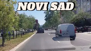 Novi Sad vožnja Bulevarom Oslobođenja i lokalnim ulicama