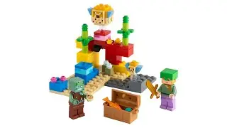 Lego Build - Minecraft - The Coral Reef - Set 21164