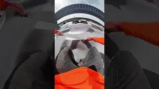 Tpo roofing . Cut out roof hatch #roof #roofmaterial #construction #roofrightflat