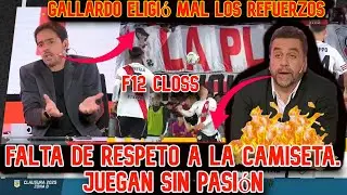 F12 Closs: Gallardo se equivoco Con los refuerzos. River sin pasi&oacute;n. Enojo de Paredes con Marches&iacute;n