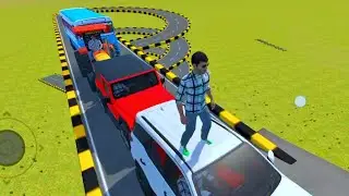 Modified Thar Tractor cars gaming gameplay driving on road 🛣️@CarsGame19 #carsgame19 #games 
