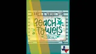 Beach Towels - Metal Sign