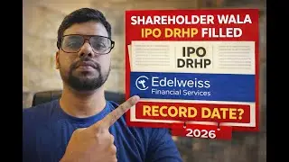 SHAREHOLDER WALA IPO DRHP FILED Edelweiss Financial Services RECORD DATE ?#financialmarket #nifty