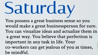 20 Amazing Facts about People born on SATURDAY