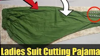How To lady Suit Cutting Pajama Easy Method Step By Step Sewing With Rahila