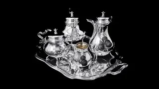 Odiot Henin - 5pc. Antique French 950 Sterling Silver Louis XVI Tea Set - Museum Quality!