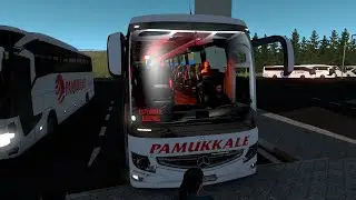 ETS 2 Otobüs Modu - Yolculu - Anonslu - Müzikli - Edirne Otogar İstanbul Otogar Yolcuğu - Mercedes