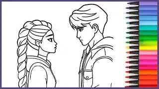 Rumi et Jinu de K-Pop Demon Hunters Coloriage