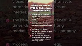 Infibeam Avenues: ₹700 Cr Rights Issue Oversubscribed!