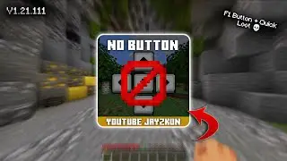 Button Hider Mod For MCPE 1.21+ | F1 Button + Quick Craft Features ✨