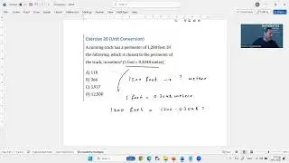 s7e20 Unit Conversion SAT Math solution