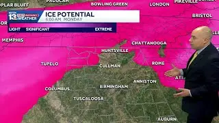 Alabama counties face wintry mix, chance for some ice accumulation, and heavy soaking rain