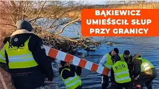Bąkiewicz wbija słup w rzekę na granicy z Niemcami. Co za żenada | NEWS