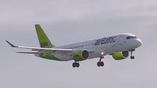 BEAUTIFUL AIR BALTIC AIRBUS A220-300 at MADEIRA AIRPORT (FNC || LPMA)