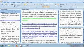 Word 2007: How to compare two word documents and highlight differences