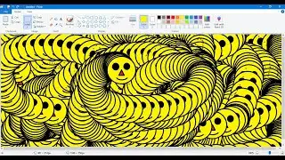 daily practice video how to make a smile picture#ms paint#viral #computer #ms paint#mspaint