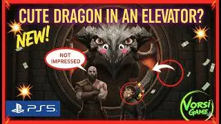GOD OF WAR PS5 #13  THE CUTE ! DRAGON IN THE ELEVATOR! Unexpected Encounter!