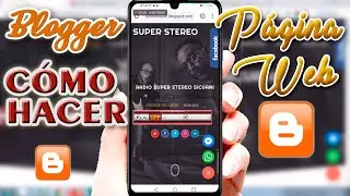 Como Crear Pagina Web Gratis En BLOGGER Para Transmitir Radio en Vivo por Internet |Joselito Lloclle