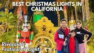 Best Christmas Lights in California 🇺🇸🎄 | Riverside Festival of Lights 2025 Christmas Lights Vlog!