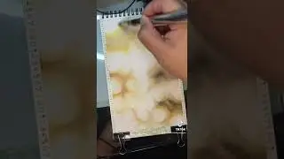Experiment: bokeh background in watercolor