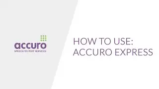 How to use Accuro Express | Transcription software | Dictation | Work from home | Speech-to-text