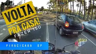 Volta pra casa, Piracicaba - Iracem&aacute;polis SP (Petini 89) MotoVlog - fazer 150
