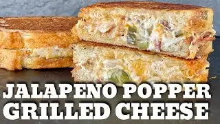 Jalapeno Popper Grilled Cheese on the Griddle - Awesome Sandwich Recipe!