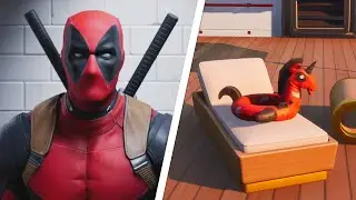 Find Deadpool's Pool Floaty Location - Fortnite Week 8 Deadpool Challenge