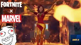 BUYING the NEW Marvel DARK PHOENIX Skin in Fortnite! (+ Gameplay)