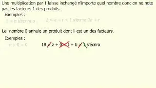 Calcul littéral : simplifier l'écriture d'un produit 2/2