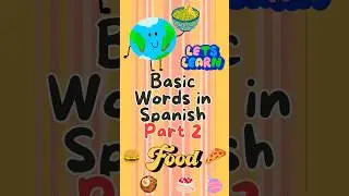 Learn Spanish: Easy Food Words Part 2 #bilingualkids #spanish #learnspanish #kidslearning