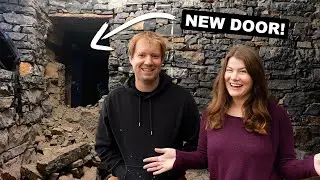 Creating a New Doorway in our Stone House.