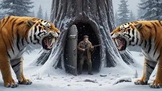 80-Year-Old MAN Escapes Inside A Tree From Two Saber-Toothed Tiger | Extreme Yakutia survival