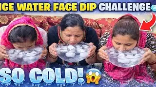 ICE WATER FACE DIP CHALLENGE. 🧊🥶😱 | WHO SURVIVES?! | ANKU VLOG 