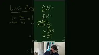 Testing convergence using LIMIT COMPARISON TEST #calculus #calculushelp #mathematics #mathtricks