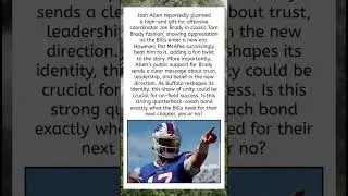 Josh Allen Backs Joe Brady as Bills Turn Page 🏈🔥