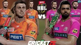 AfsarAKGamerLive🔴Perth Scorchers vs Sydney Sixers - 🏆BBL 2025-26 - Match 01 Cricket 26 #cricket26