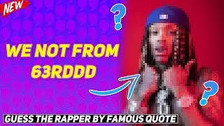 GUESS THE RAPPER BY FAMOUS QUOTE CHALLENGE! *HARD*