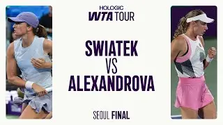 Ига Швентек против Екатерины Александровой | Финал турнира WTA в Сеуле 2025 | Лучшие моменты матча