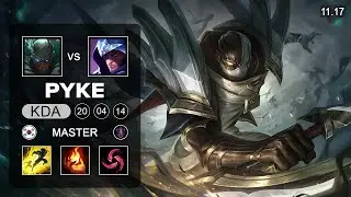 Pyke Mid vs Talon - KR Master Patch 11.17