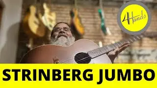 VIOLÃO STRINBERG SJ200 SMS BLACK SERIES JUMBO NATURAL AÇO