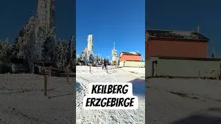 Winterlich sch&ouml;n verschneiter Keilberg 🇨🇿 im Erzgebirge - Weihnachtsfeiertage 2025 - ❄️⛄🌬️