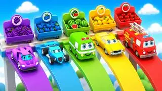 Fun Learning Video for Kids | Fruits & Colors | #ninibooms