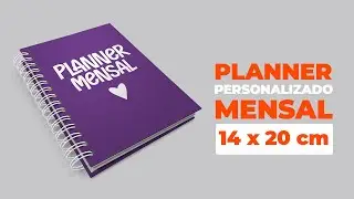 Planner Personalizado Mensal: 14x20cm - Organiza&ccedil;&atilde;o com a sua marca 📒