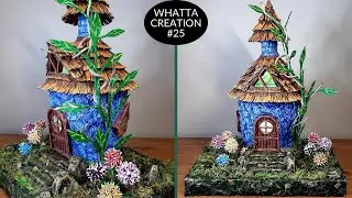 DIY Fairy House using Ice cream container and Soda bottle | Casa de Hadas Сказочный дом परियों का घर