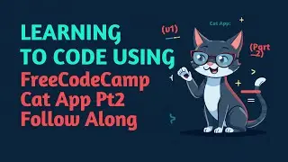 Learning to code using FreeCodeCamp Cat App Pt2 Follow Along