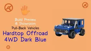 Cute Block Plants - Build Preview - Pull-Back Vehicles - Hardtop Offroad 4WD Dark Blue