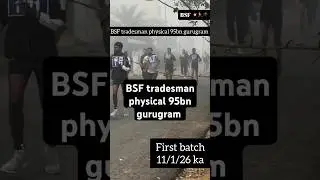 11JANUARY BSF TRADESMAN PHYSICAL🔥95BN BSF GURUGRAM TRADESMAN PHYSICAL QULIFIED 🎯#bsf#bsfhcm#bsfhcror